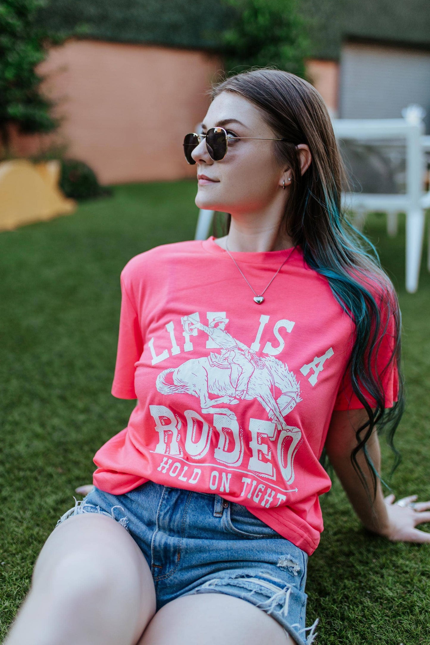 Life is a Rodeo Flocking Tee