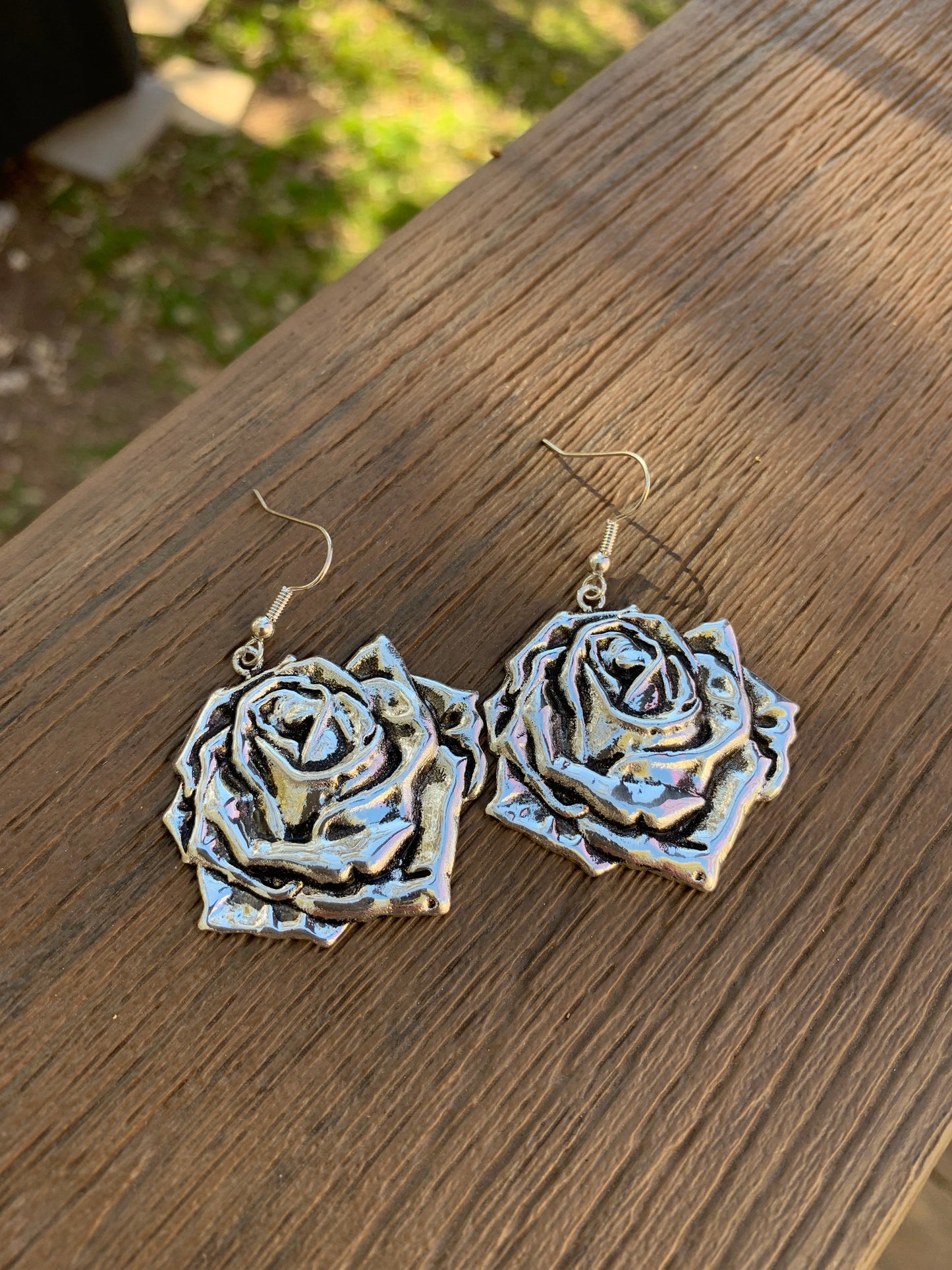 Earrings Rose Silver