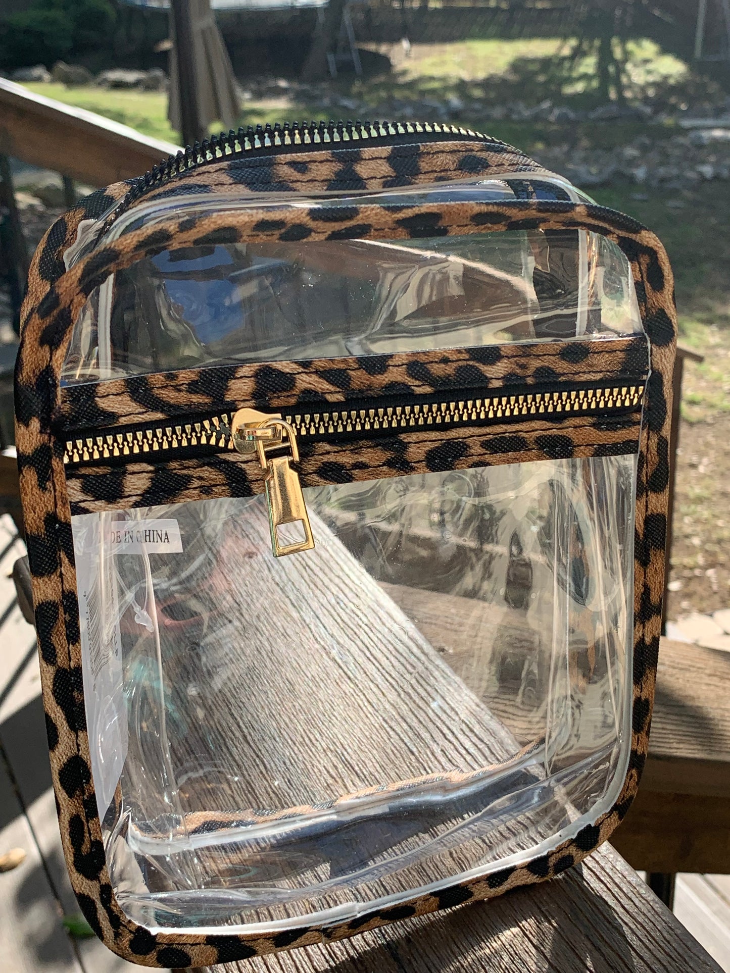 CLEAR TRANSPARENT MINI CROSSBODY BAG