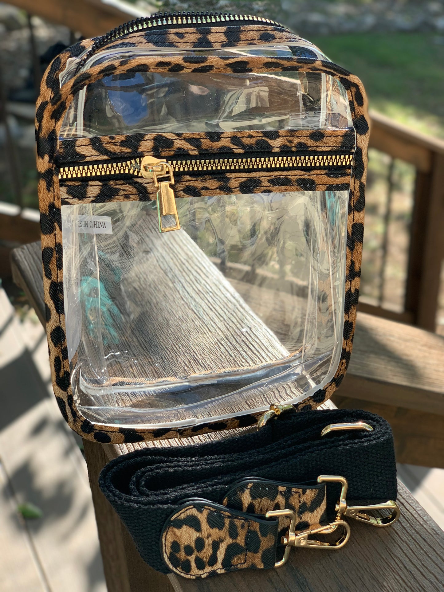 CLEAR TRANSPARENT MINI CROSSBODY BAG
