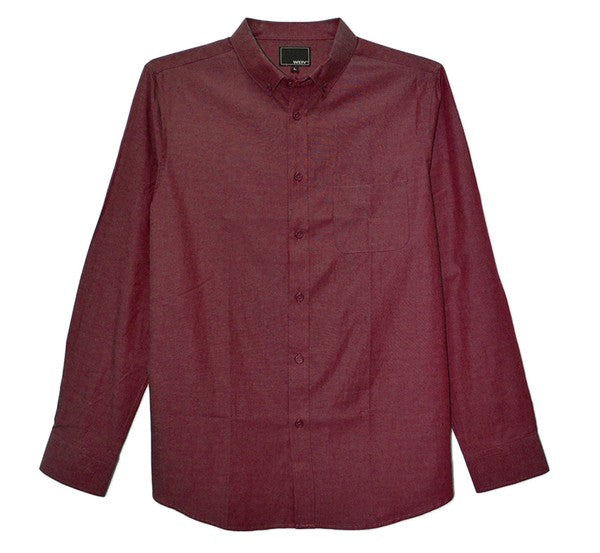 Mens Long Sleeve Button Down Shirt