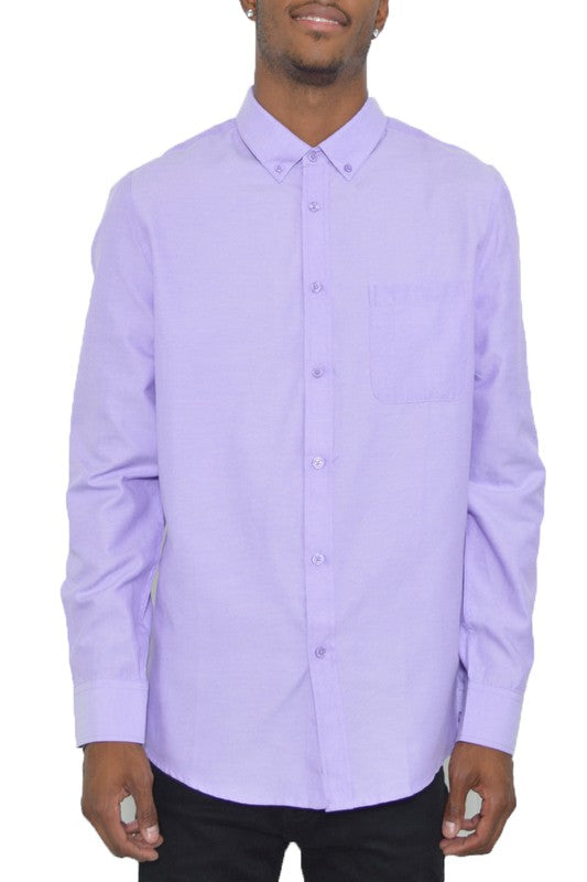 Mens Long Sleeve Button Down Shirt