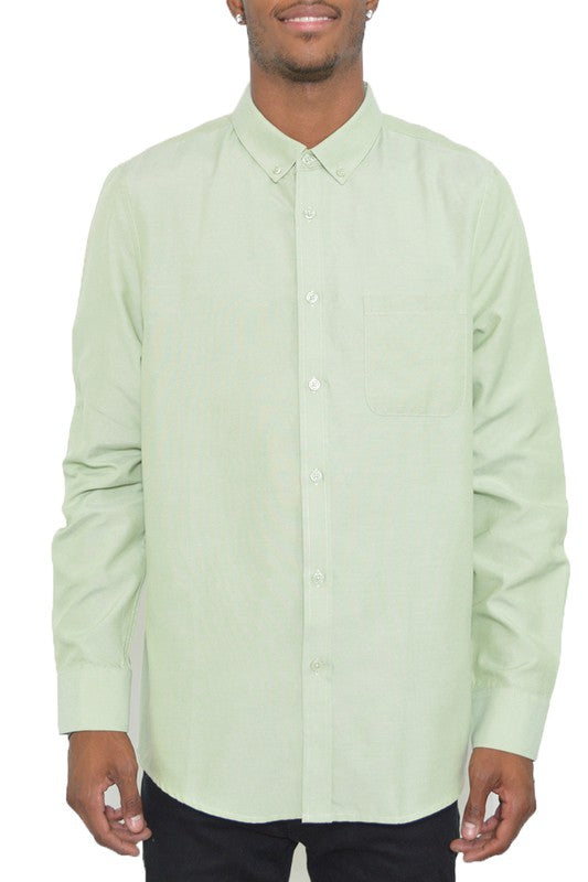 Mens Long Sleeve Button Down Shirt