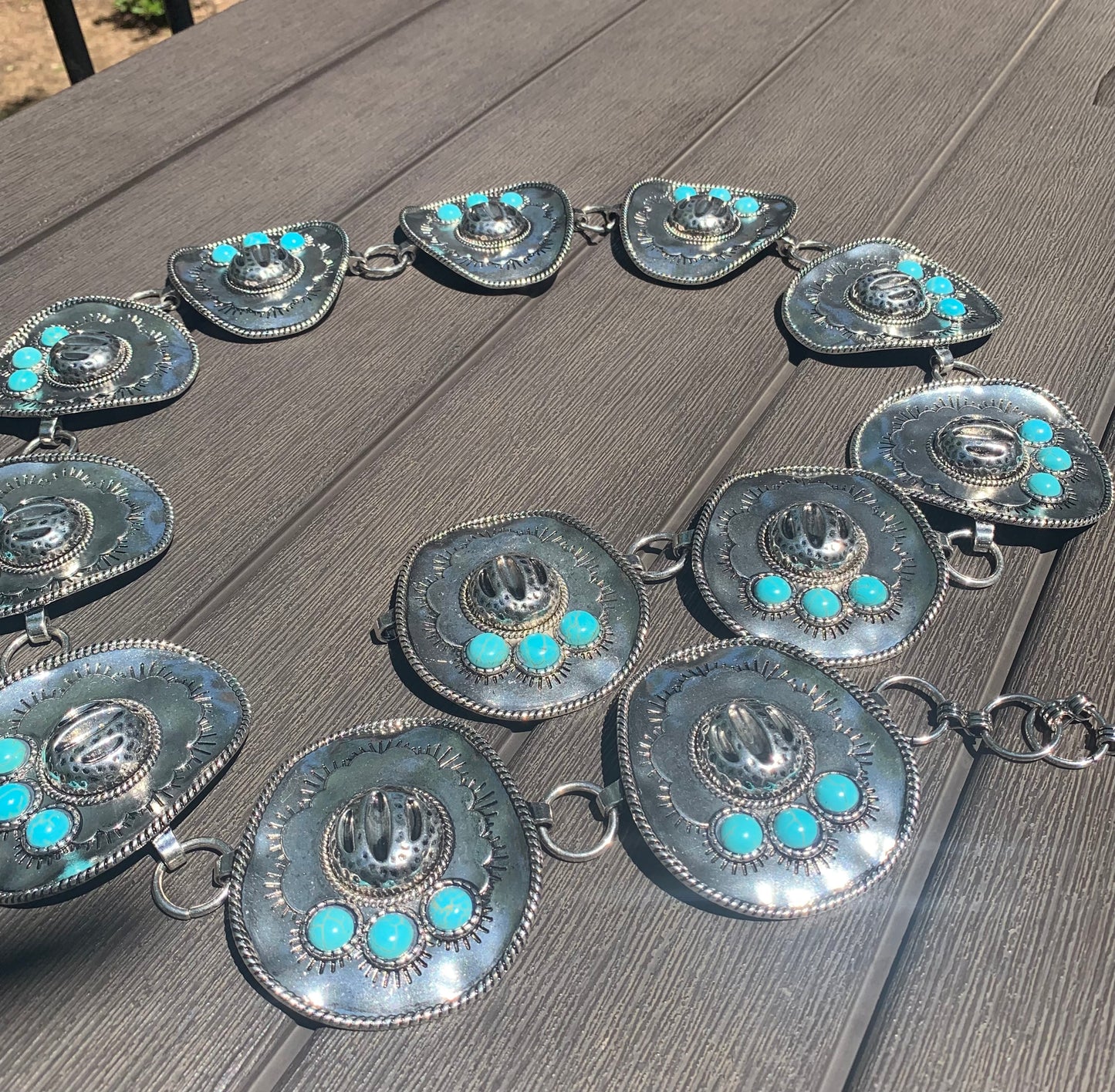 WESTERN COWBOY HAT CHAIN BELT