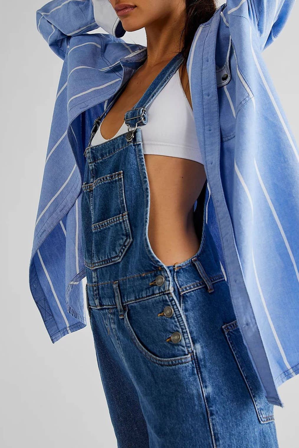 Vintage washed Denim overalls