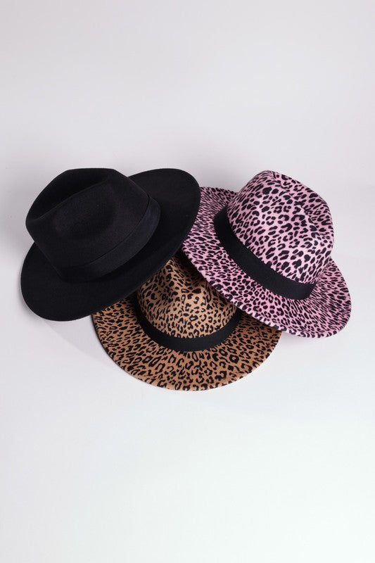 LEOPARD PRINT FEDORA