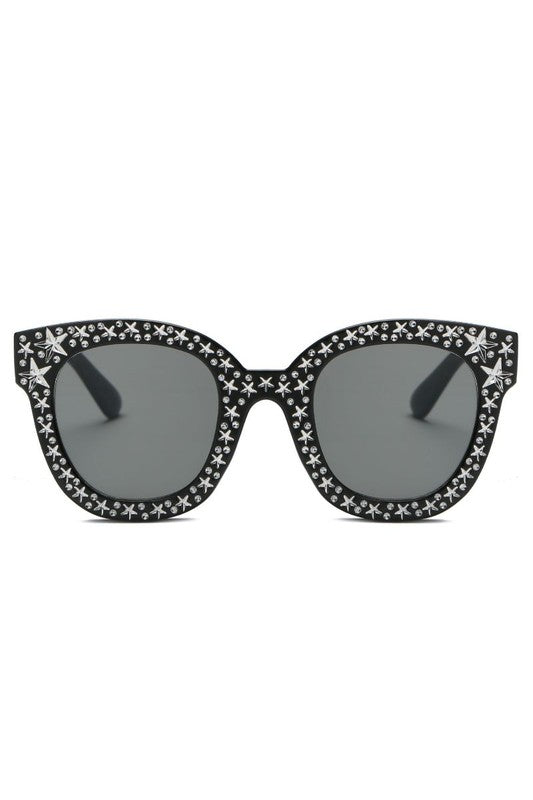 Women Round Cat Eye Fashion Sunglasses