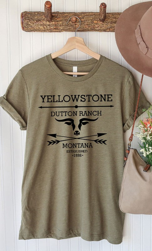 Yellowstone Dutton Ranch Montana Graphic Tee